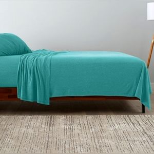 Bargain***Brand New  Ella Jayne Heather Green Jersey Twin  XL Sheet Set